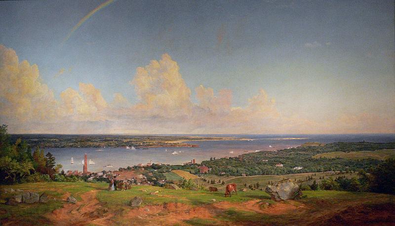 Jasper Francis Cropsey The Narrows from Staten Island